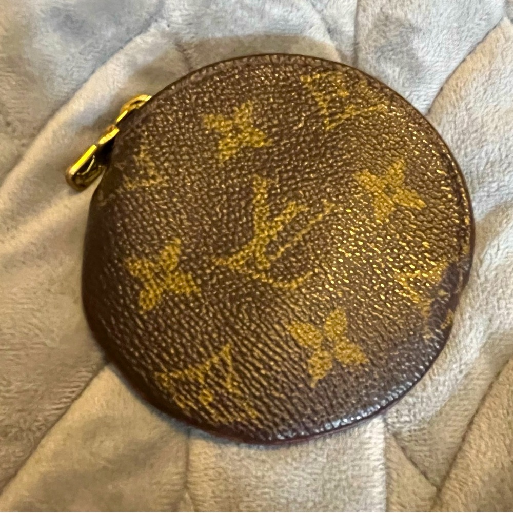 Authentic Louis Vuitton Monogram round coin purse